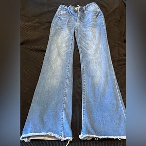 90s style Wax Jeans open bottom fit